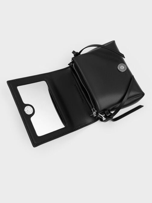 محفظة "هازل" صغيرة بعقدة, أسود كلاسيكي, hi-res