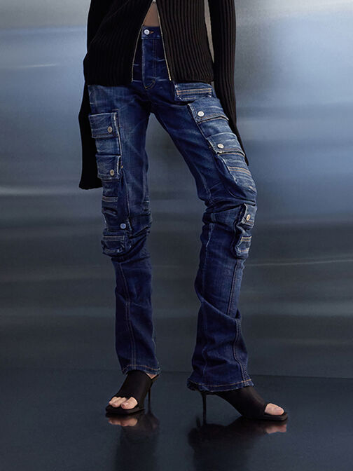 ميولز لورين شبكي بكعب كيتن, أسود خشن, hi-res