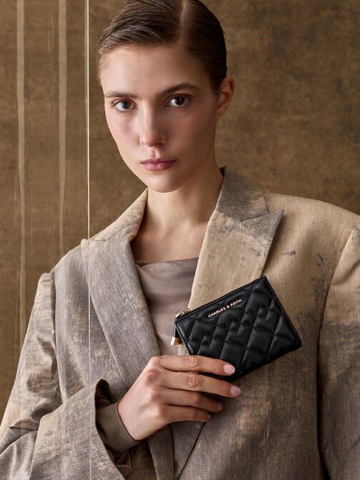 محفظة صغيرة مبطنة, أسود, hi-res