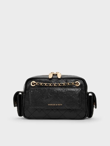 حقيبة كروسبودي "ديو" مبطنة, أسود, hi-res