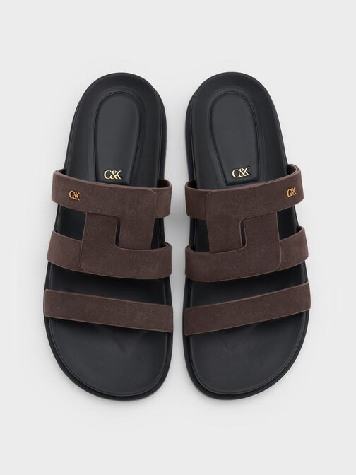 صندل بيتينا مسطح من الشمواه, بني محبّب غامق, hi-res