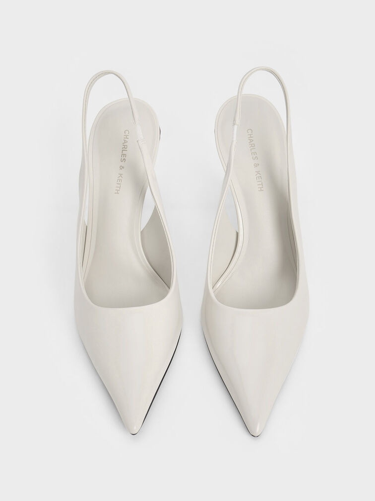 حذاء بكعب وحزام خلفي, أبيض طباشيري, hi-res