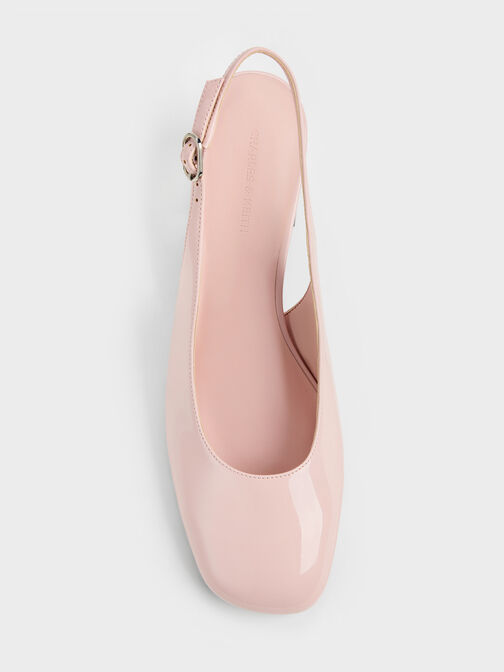 Danni Patent Slingback Pumps, Blush, hi-res