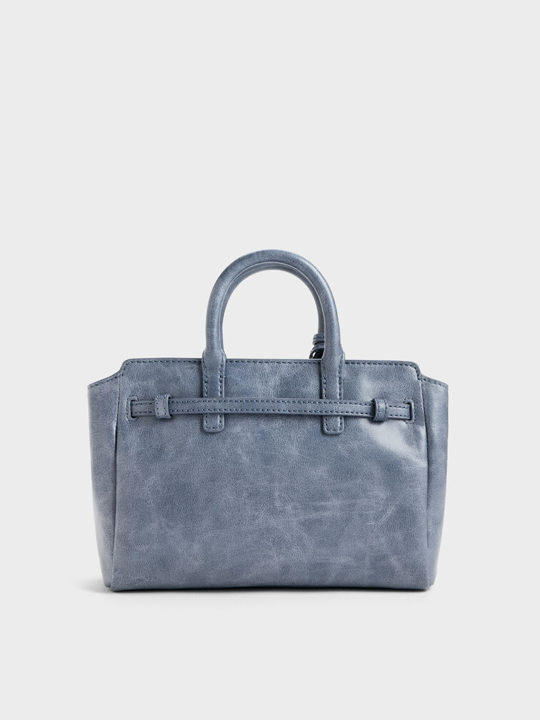 Mini Delfina Belted Tote Bag, V3, hi-res