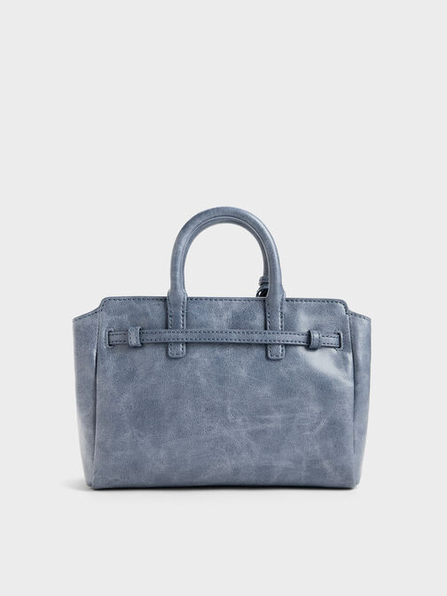 Mini Delfina Belted Tote Bag, V3, hi-res