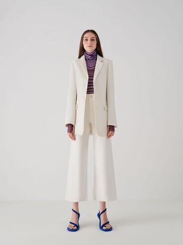 صندل إلكترا بكعب وحلقة إصبع من البوليستر المُعاد تدويره, أزرق, hi-res