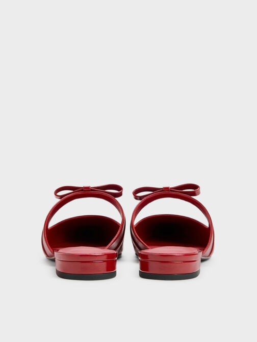 Kaleen Pointed Mules, Red, hi-res
