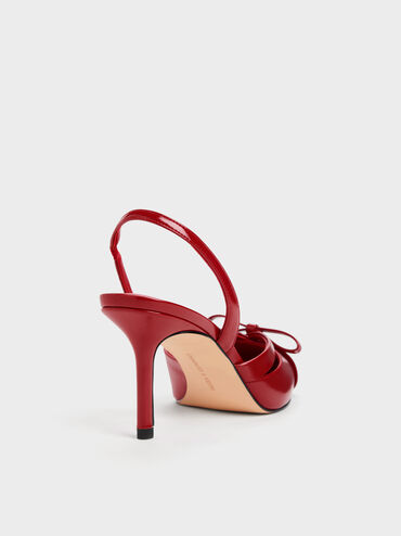 Kaleen Slingback Stilettos, Red, hi-res
