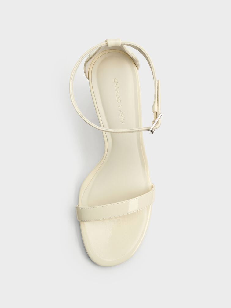 Patent Ankle-Strap Wedges, Butter, hi-res