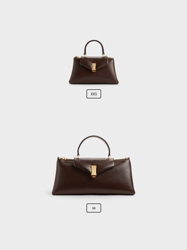 Micro Lilibet Top Handle Bag, Espresso Brown, hi-res