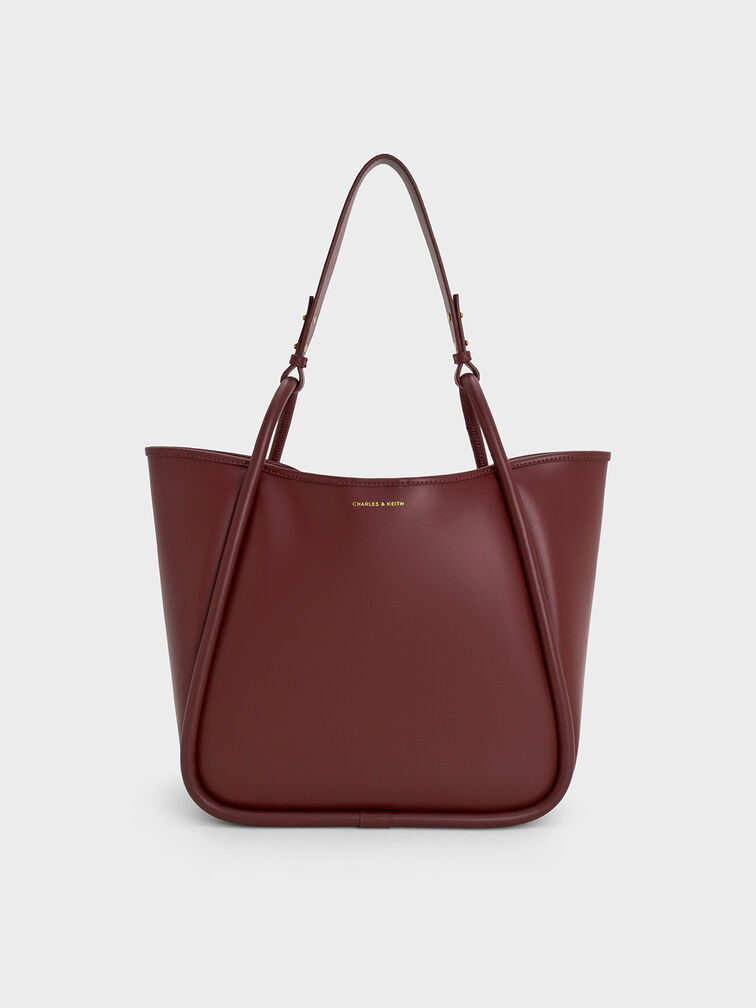 Lyla Tubular Slouchy Tote Bag, Mulberry Plum, hi-res