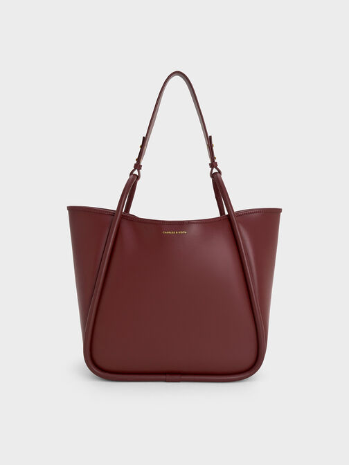 Lyla Tubular Slouchy Tote Bag, Mulberry Plum, hi-res