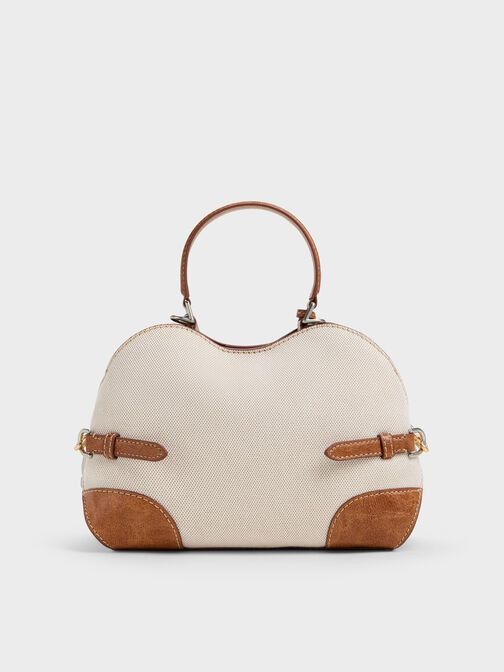 Delfina Canvas Chain Side-Belt Tote Bag, Multi, hi-res