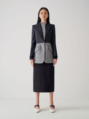 حذاء ميول بكعب عالٍ وشريط مزين بفتحات, أبيض, hi-res