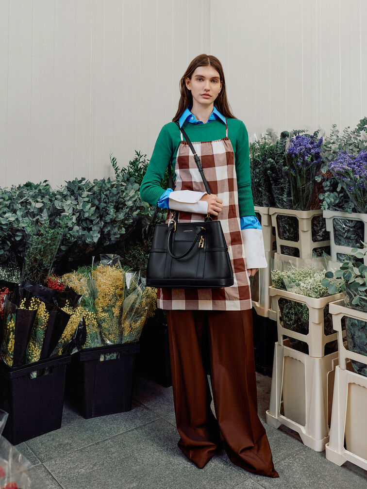 Scottie Tote Bag, Black, hi-res