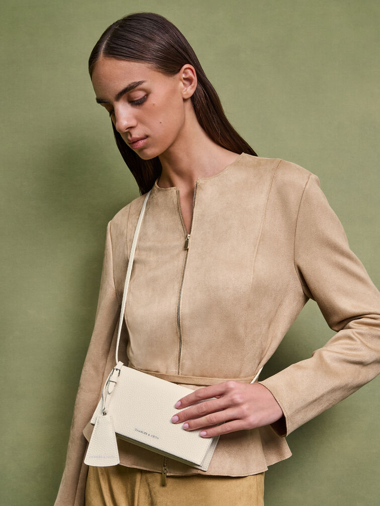 Beryl Long Wallet, Cream, hi-res