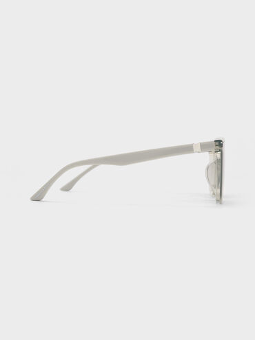 Maude Square Sunglasses, Minted Grey, hi-res