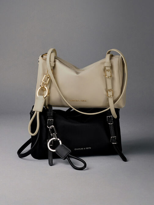 Mini Levy Nylon Shoulder Bag, Noir, hi-res