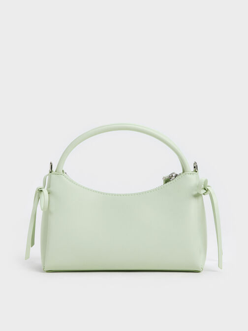 Hazel Bow Top Handle Bag, Mint Green, hi-res