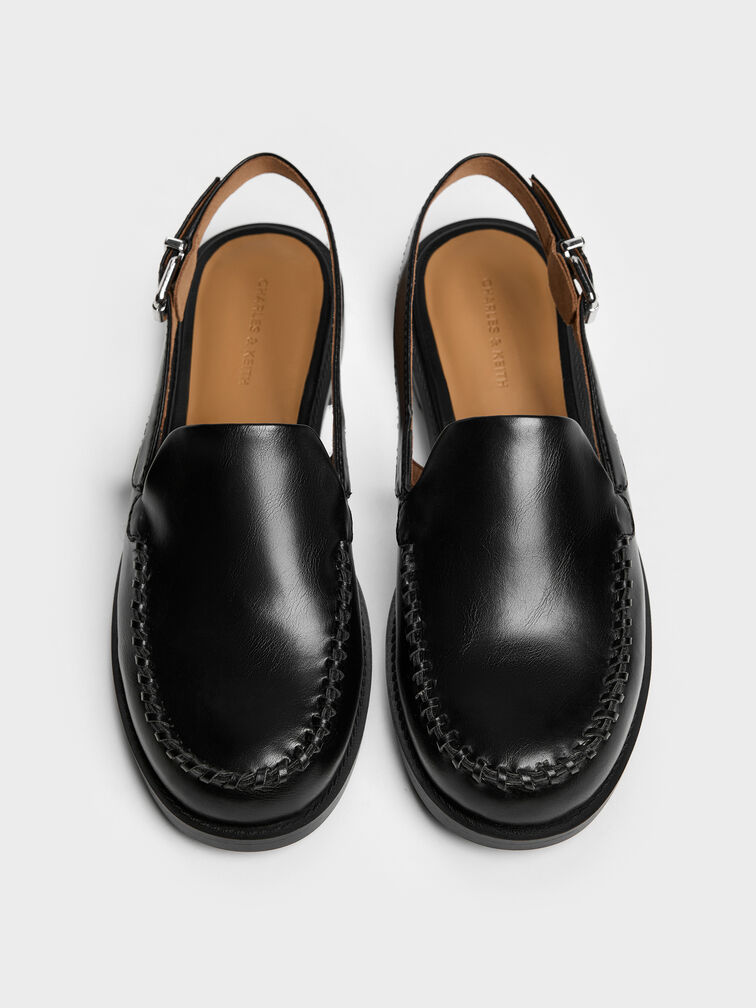 حذاء لوفر "جيل" بسير خلفي, أسود, hi-res