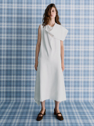 حذاء ماري جين لاندو شمواه صناعي بمشبك, بني محبّب غامق, hi-res