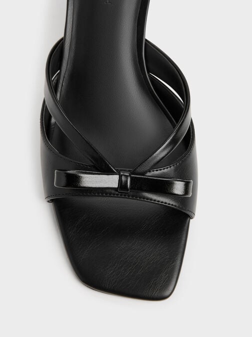Kaleen Kitten-Heel Mules, Black, hi-res