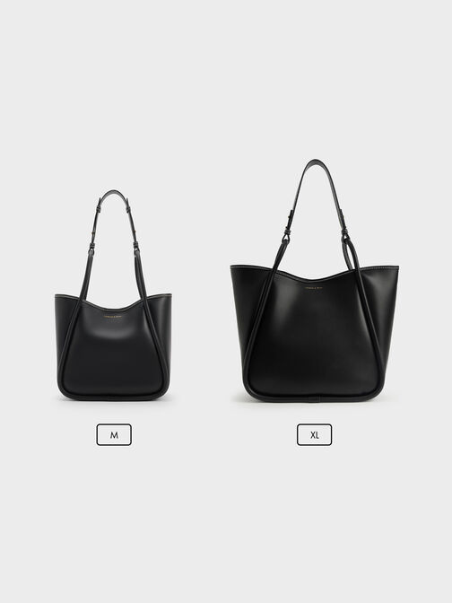 Mini Lyla Tubular Tote Bag, Black, hi-res