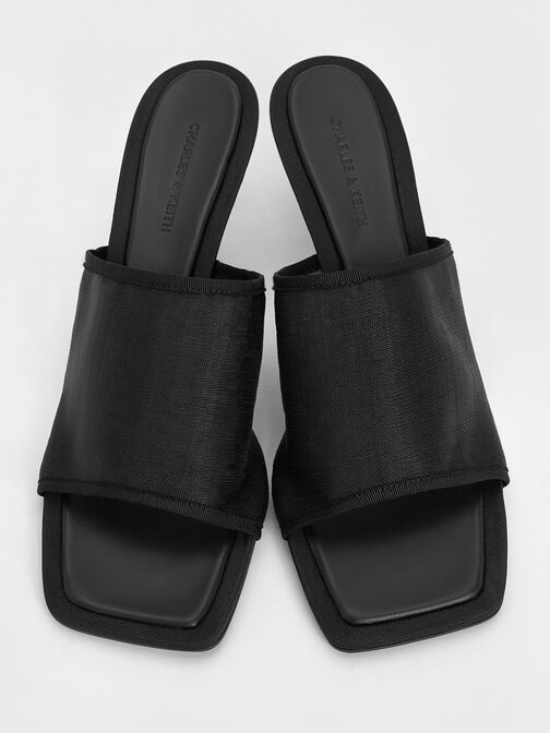 ميولز لورين شبكي بكعب كيتن, أسود خشن, hi-res