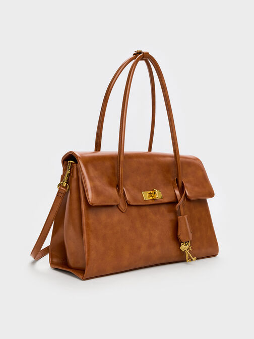 حقيبة توت "كيري" ترابيز, Distressed Tan, hi-res
