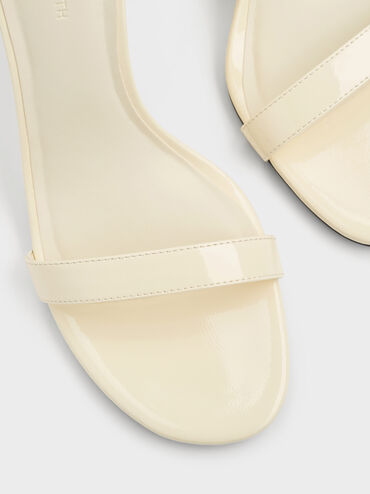 Patent Ankle-Strap Wedges, Butter, hi-res
