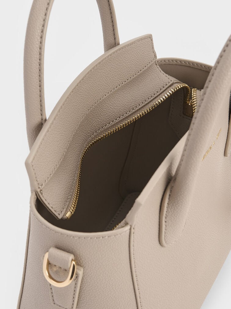 حقيبة هاربر بمقبض علوي وتصميم هيكلي أنيق, تاوب, hi-res