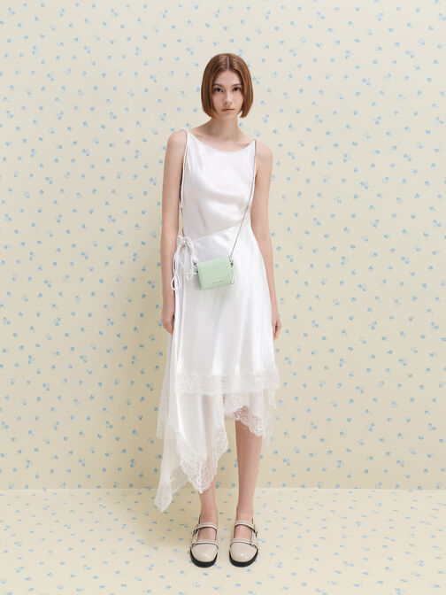 Hazel Bow Small Wallet, Mint Green, hi-res