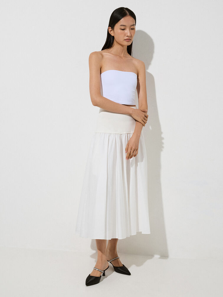 حذاء ميول أمبروزيا من الساتان بمقدمة مدببة وتصميم مرصع بالأحجار, أسود 2, hi-res