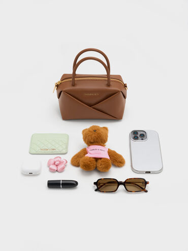 حقيبة بولينج هندسية من ميدوري, شوكولاتي, hi-res