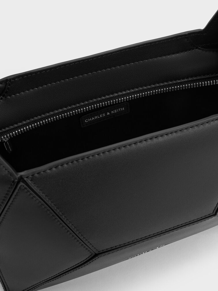 شنطة هوبو هندسية ناسرين, أسود كلاسيكي, hi-res