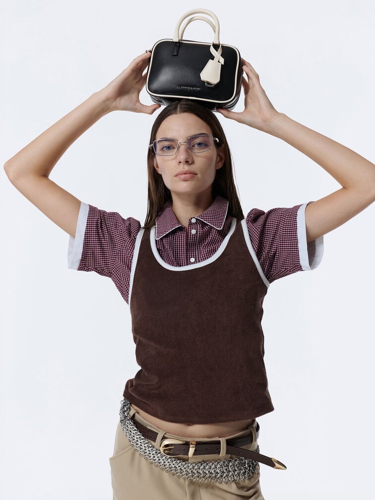 حقيبة بولينغ سيانا ميني ملونة بتصميم بلونين, متعدد الألوان, hi-res