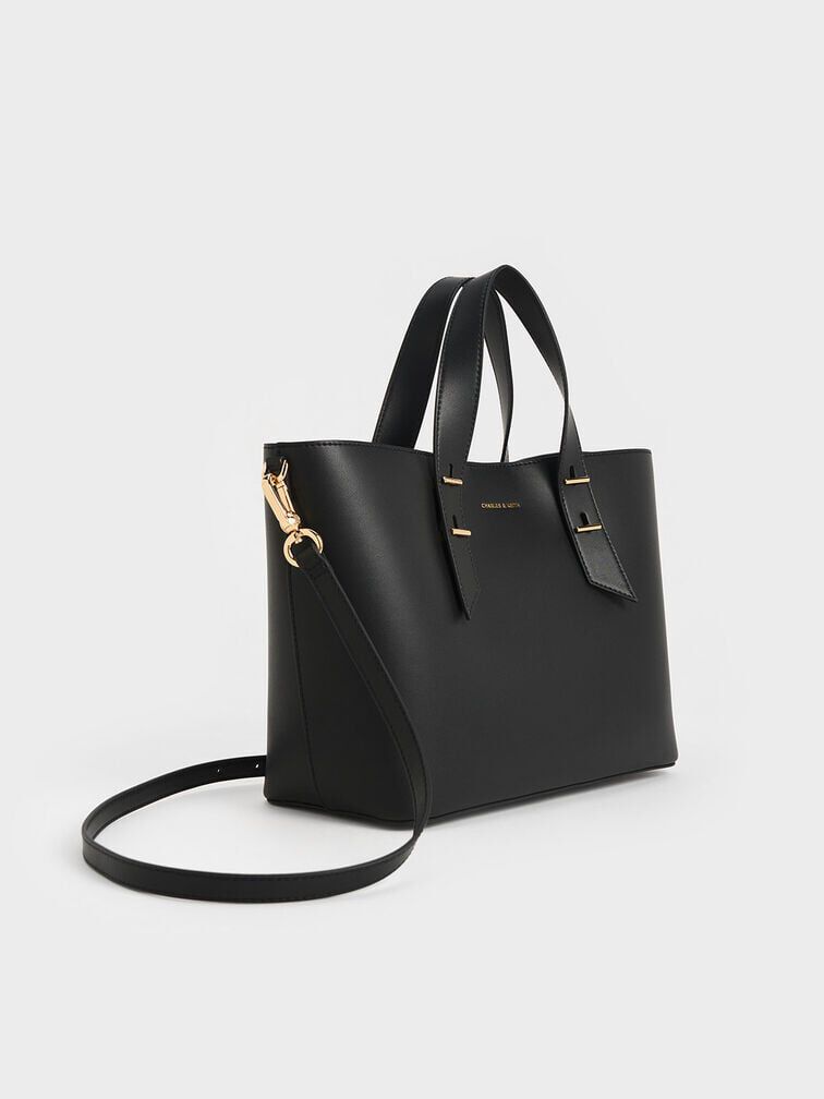 Shania Tote Bag, Black, hi-res