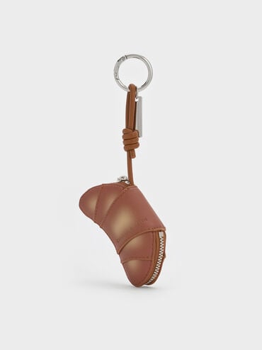 علّاقة أنيقة على شكل كرواسون, بيج جوزة الطيب, hi-res