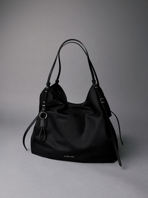Levy Nylon Tote Bag, Noir, hi-res