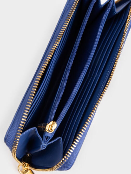 محفظة طويلة دولسي أومبري بسحاب كامل, طاووسي, hi-res