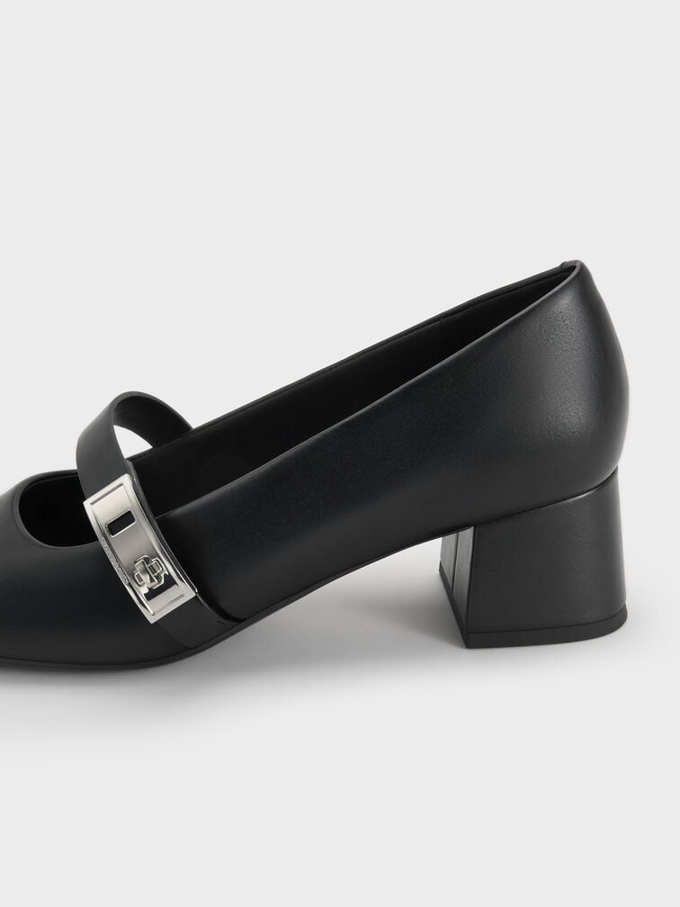 Lando Mary Jane Pumps, Black, hi-res