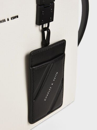 حقيبة كاميرون بمقبضين علويين, أبيض, hi-res