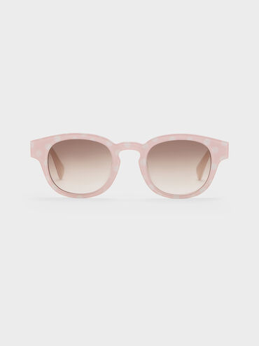 Girls' Gabine Polka-Dot Sunglasses, Soft Pink, hi-res