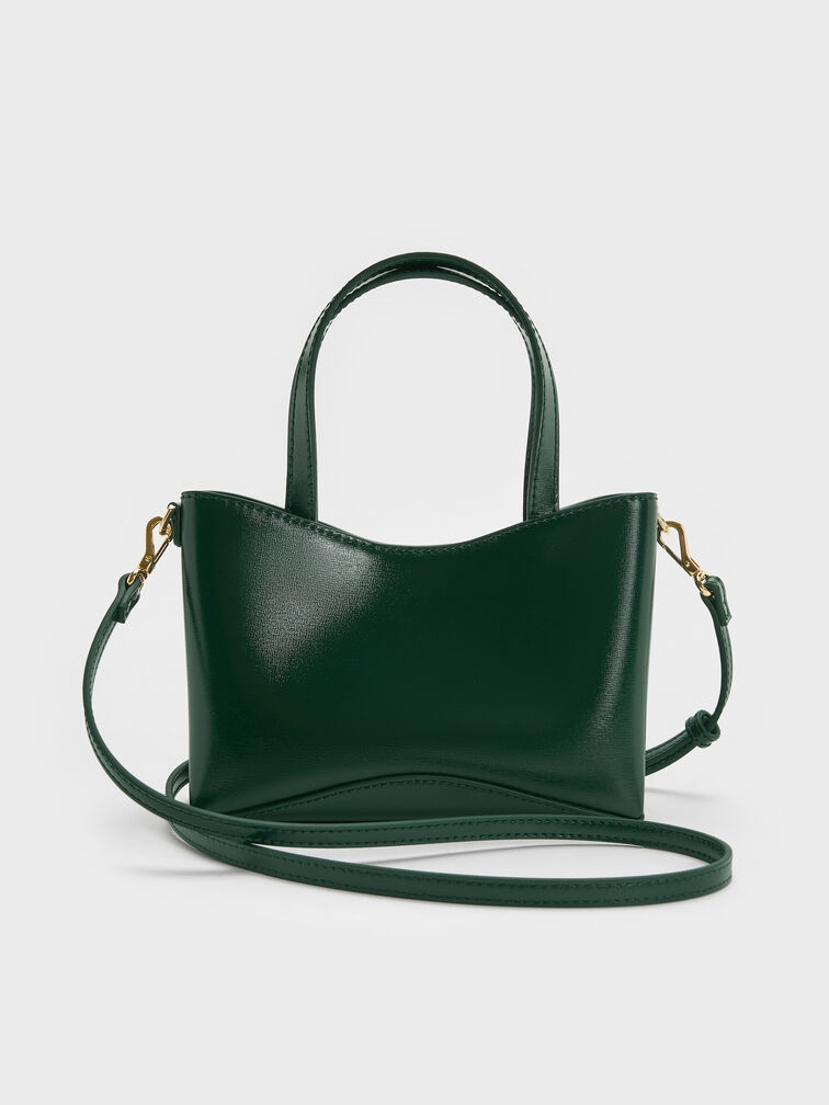 Mini Sybill Tote Bag, Dark Green, hi-res