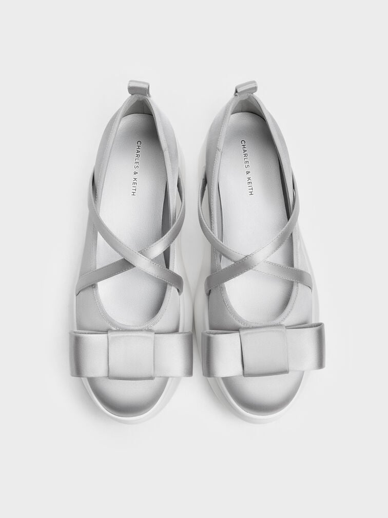 حذاء ماري جين برانتلي بنعل سميك, رمادي, hi-res