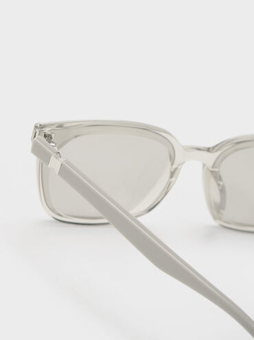 Maude Square Sunglasses, Minted Grey, hi-res