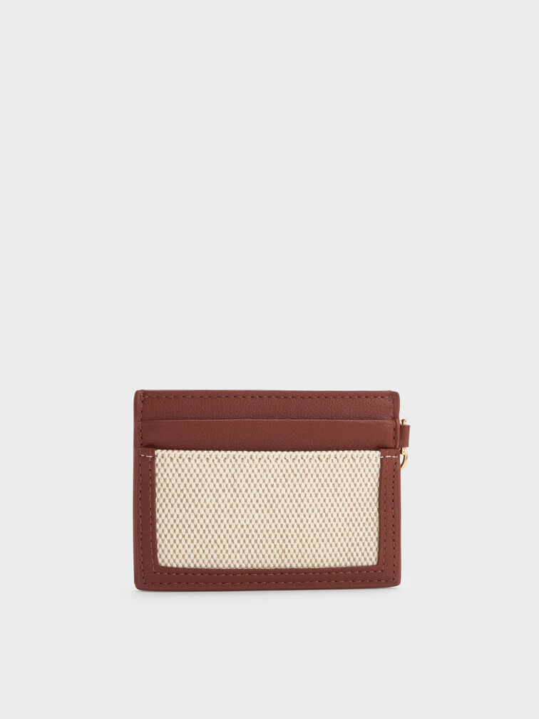 حامل بطاقات سكوتي كانفاس, قرميدي, hi-res