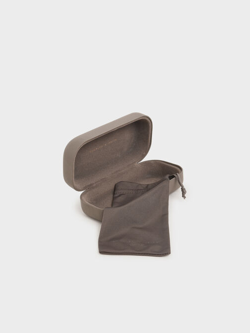 نظارات شمسية بإطار معدني نحيف وجسر مزدوج, أخضر, hi-res