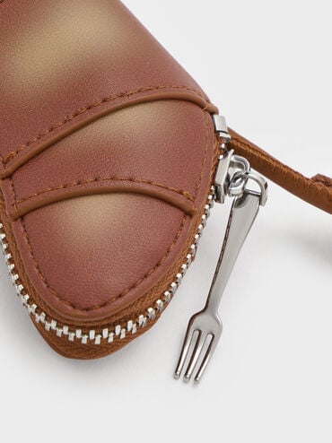 علّاقة أنيقة على شكل كرواسون, بيج جوزة الطيب, hi-res