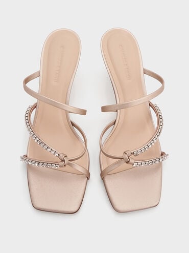 صندل بكعب وأشرطة مزين بحلية, لون البشرة الطبيعي, hi-res